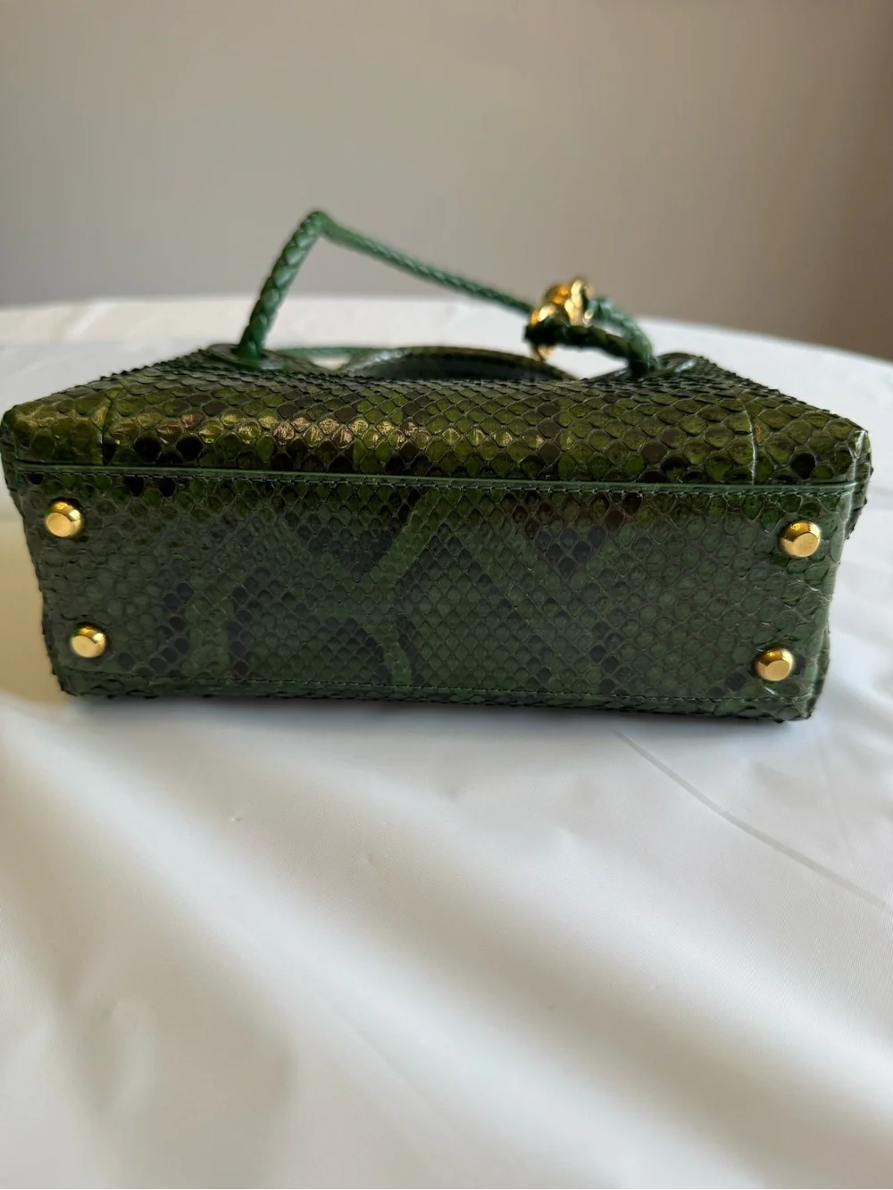 Bottega Veneta Green Python Bag Rare Only 15 made NEW Milan - unavailable in US